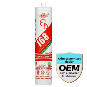 168 Mildew-Proof Exterior Wall Silicone Structural Adhesive Waterproof Sealant for Glass and Tiles