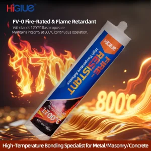 1700°C High Temperature Fire Resistant White Neutral Silicone Sealant for Construction