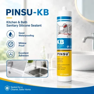 300ml Mildew-Proof Waterproof Neutral Sanitary Silicone Sealant for Kitchen Bathroom