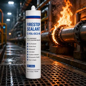 4 Hour Fire Rated Fire Stop Sealant Intumescent Fireproof Silicone Sealant for Pipes Cable Penetrations & Wall Joints Smoke Seal
