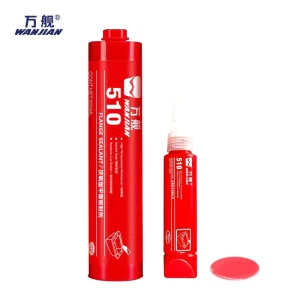 50ml High Temperature Chemical Resistant Anaerobic Flange Sealant Acrylate Adhesive for Rigid Flanges Pink 0.25mm