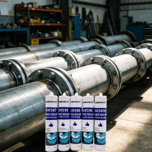 587 595 596 598 5699 Silicone Adhesive Sealant Oil Proof Flexible Rubber Gasket for Industrial Flange Sealing