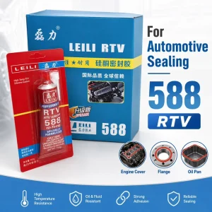 588 RTV Silicone Sealant Oil Resistant Gasket Maker for Engine Cover Gearbox Housing and Water Pump