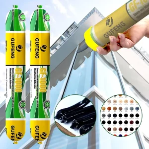 590 mL GP Neutral Weather-Resistant Silicone Sealant for Construction, Woodworking, Doors, and Windows