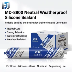 590ml Waterproof Silicone Adhesive Sealant for Door Frames, Window Frames, and Glass Installation