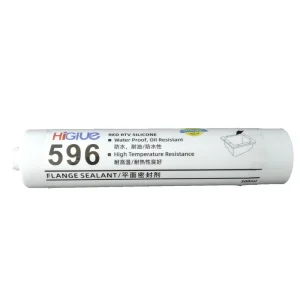 596 Red RTV Silicone Flange Sealant Gasket Maker 300ml for Ducting and Heating Elements