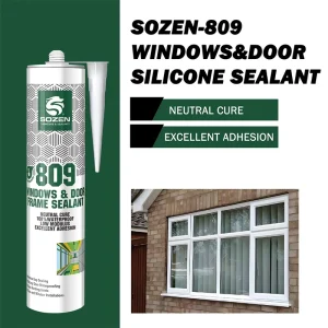 809 Neutral Silicone Sealant for Doors and Windows Silicone Glue for Glass and Tile Adhesives