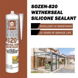 820 Neutral Silicone Sealant for Glass with Weather Resistance