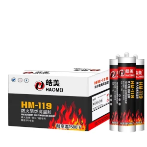 850 Red Fireproof Flame-Retardant High-Temperature Silicone Adhesive Sealant for Transportation