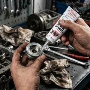 85g 150℃ Heat Resistant Silicone Sealant Oil Resistant Flexible Transparent Sealing RTV Clear Gasket Maker For Engines