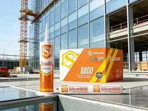 8800 Weatherproof Water-Resistant Highly Elastic Silicone Sealant for Glass and Curtain Wall Joints