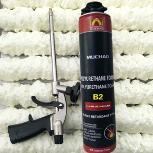 A22 900g 750ml B2 Class Fireproof Waterproof White Polyurethane Foaming Adhesive Sealant