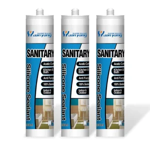 Acetic 300ml Waterproof Sanitary Caulk GP Glass Silicone Sealant for Caulking Cracks