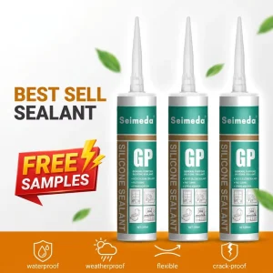 Acetic GP Silicone Sealant Acid Acetoxy RTV Construction Adhesive Waterproof Glass Glue for Window Door Joint Sealing Caulk Glue
