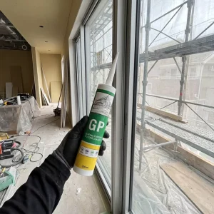 Acetic Silicone Sealant One-Component Waterproof Fast-Curing Clear for Woodworking Windows Doors Glass and Construction