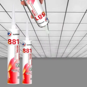 Acid Glass Glue Door and Window Ceiling Assembly with Border Water Sealant Fast Dry Weather Resistant Silicone Glue