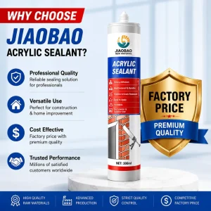 Acrylic Sealant Repairing Caulking for windows Filler Sealant Paintable Acrylic Silicone Sealant for Cracks Sealant