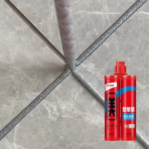 Anti Aging Mildew Resistant Hydrogenated Porcelain Seam Adhesive Dual Tube Design Indoor Wall Tile Gap Sealing Material