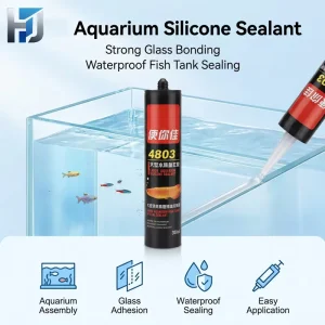 Aquarium Silicone Adhesive Sealant for Glass Fish Tank Assembly and Ornamental Fish Pond