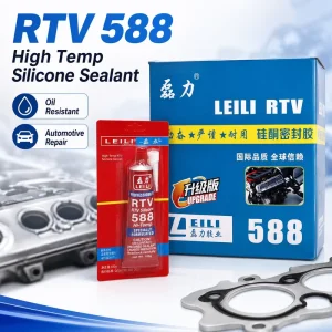 Automotive RTV Silicone Sealant for Engine Cover Oil Pan Gearbox Flange Joint and Water Pump Repair