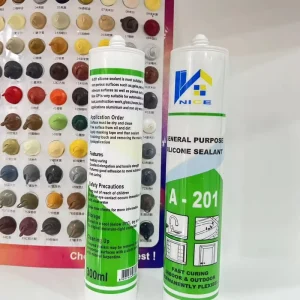 Best Selling GP Acetic Cure Silicone Sealant Adhesive Anti Fungus Waterproof for Construction Use High Quality Fast Curing Glass