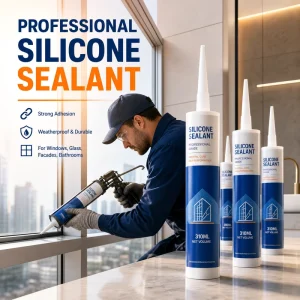 Black Acetic Silicone Sealant for Doors and Joint Filling