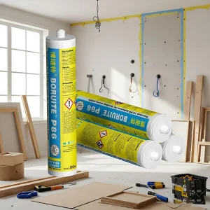 Clear Glass Window Silicone Sealant, Acid-Resistant Polyurethane Adhesive for Construction, Transportation and Windscreens