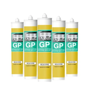 Clear One-Component Fast-Curing Liquid Silicone Sealant, Waterproof, for Construction, Transportation, Glass, Plastic, Windows and Doors