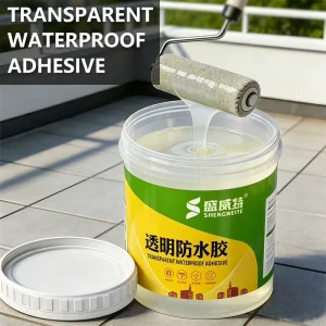 Clear Waterproof Sealant for Exterior Walls and Roofs Leak Repair No Tile Removal Brush Application