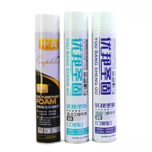 Construction Expanding One Component Sealant Adhesive Waterproof Polyurethane Spray Foam for Windows Construction