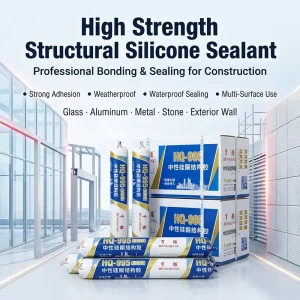Construction Structural Silicone Sealant 590ml Sausage Pack for Multi Surface Bonding and Sealing