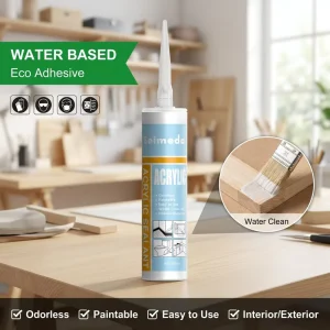 Eco friendly Water based Acrylic Sealant Gap Filler Paintable Construction Acrylic Caulk for Window Door Sealing Waterproof Glue