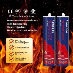 FV-0 Fire-Rated Neutral Silicone Sealant, High-Temperature Resistant, Flame-Retardant