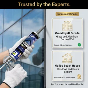 Factory Fast-Curing Weather-Resistant Silicone Sealant for Window Door and Glass Sealing