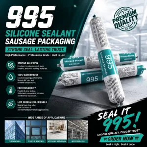 Factory OEM ODM Sausage Silicone Sealant 600g Custom Brand Heat Resistant for Outdoor Hollow Glass Assembly