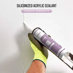 Fast Dry White Paintable Acrylic Caulk Waterproof Acrylic Silicone Sealant For Interior Trim Window And Door Gap Filling
