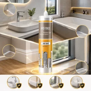 Fast-Skinning MS Sealant Low-Shrinkage Glue for Home Renovation Crack Repair with MSDS and REACH Certification