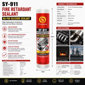 Fire-Retardant Acrylic Adhesive Neutral Fireproof Sealant for Building Joints and Decoration
