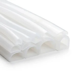 Food Grade D Shape Silicone Seal Strip High Temperature Resistant Hollow Sealing Gasket for Medical Autoclave & Food Machinery