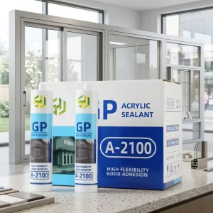 GP Acid RTV Acetic Silicone Sealant Fast Cure Waterproof Sanitary White Clear for Construction