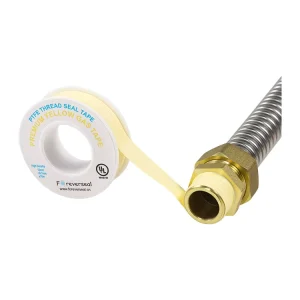 Gas Grade PTFE Thread Seal Tape Yellow for Pump Applications High Temperature Use with Natural Gas and LPG Compatibility
