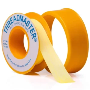 Gas Pipe Thread Sealant Tape Pack of 260″ Length 1 2″ Width Thread Seal Tape for Propane Natural Gas and More