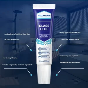 Glass Sealant Joint Filler Caulk Structural Adhesive Toilet Gap Filler Edge Sealer Sink Baseboard Mold Resistant Adhesive Window