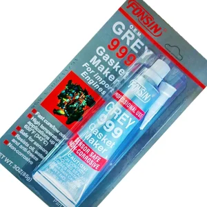 Grey 999 Gasket Maker RTV Silicone Sealant For Metal Flange Sealing