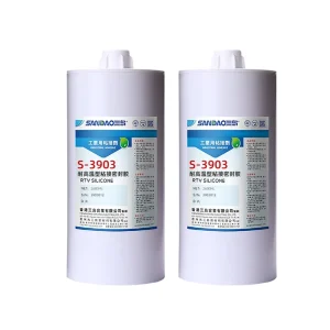 High-Heat-Resistant Waterproof Silicone Sealant for Components, Red, High-Temperature