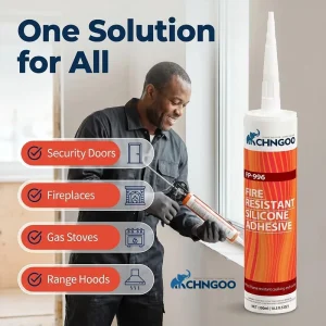 High Performance 450 Degrees Heat Resistant Fireproof Silicone Sealant for Construction Easy to Apply CE ISO ASTM Certificates