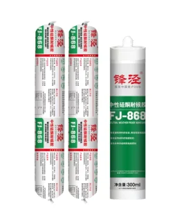 High Strength FJ 868 Weather Resistant Silicone Sealant for Door & Window Construction, Packing & Transportation Sealing