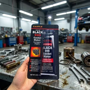 High Temperature Black 999 RTV Silicone Sealant Gasket Maker for Car Engine Oil Pan Gearbox Refrigeration Compressor Metal Sealing