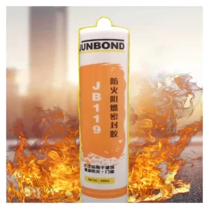 High Temperature Fireproof Silicone Adhesive Sealant RTV Weather Resistant for Construction 300ml