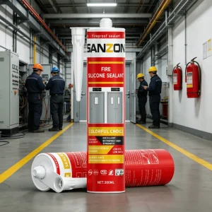 High Temperature Fireproof Structural Silicone Sealant Fire Rated Extreme Temp Resistant Fast Curing